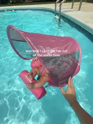 No air baby float! For 3-24 months so we’ll be using this for awhile. #poolfloat #babypool #poolday #babyfloat 