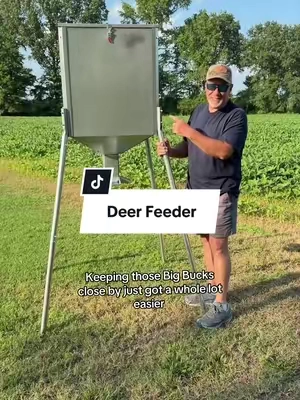 Gravity Deer Feeder Hunting Game 450 LB Large Capacity Galvanized Steel-TK #deerfeeder #deerhunting #deerattractant  #TikTokshopbacktoschool #tiktokshopcreatorpicks  @HECASA 