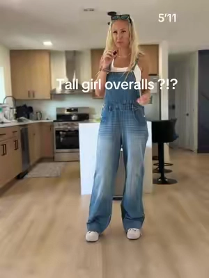 After  30 years I’m happy to announce that I finally found a pair overalls that fit!😆 I love them. #overalls #tallgirl #tallgirlfinds #tallfashion 