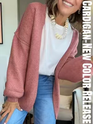 Replying to @rossettiRM it just keeps getting better 🤍 #viralcardigan #oversizedcardigan #oversizedsweater #openfrontcardigan #fallstyle 