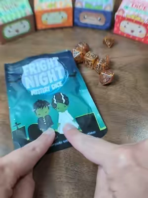 Fright Night Dice for Ttrpgs like dungeon and dragons #dicegoblin #dungeonsanddragons #TikTokshopbacktoschool 