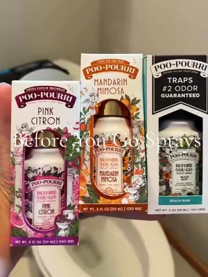 Poo~Pourri…because what happens in the bathroom should STAY in the bathroom 💩🚽 Spray before you go and save everyone’s nose. Do your household a favor and add these to your bathroom lineup 🚽😂 #PooPourri #bathroomessentials #BathroomMustHaves #bathroomspray #toiletspray