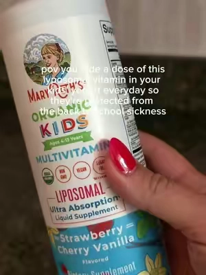 Back-to-school germs can stop right there 🦠🚫😷 These @MaryRuth's - Kids Lyposomal Multivitamin are organic and ultra absorbent, so you can be sure their bodies are actually getting the vitamins they need to protect them.  #backtoschool #kidsoftiktok #school #germs #sickness 