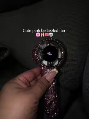 A must have in my purse 👛 #pink #pinkaesthetic #fan #bedazzled 