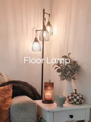 it's elegant, cozy, and chic! a perfect floor lamp to compliment your room@Nintiue #lamp #floorlamp #decor #lighting #Home 