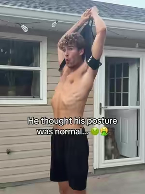 This is gonna change his life 🙌 #posture #backpain #Fitness 