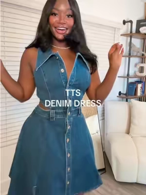 Wowwwwwe😍😍😍😍😍🤌🏾 5’7 | 175lbs | Size M #jeandress #urbanrevivo #denimdress 