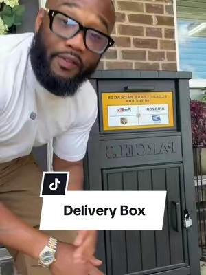 Outdoor Package Delivery Box. 