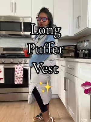 Long puffer vest #puffervest #pufferjacket #TikTokshopbacktoschool #falloutfits #tiktokshopcreatorpicks @btfbm_us 