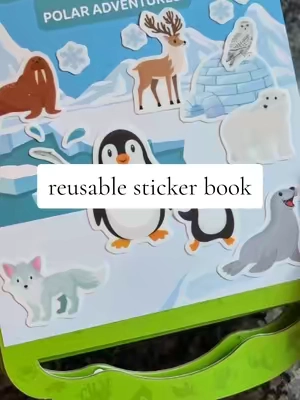 my kids absolutely love these reusable sticker books! #kidsactivities #screenfreeplay #activityforkids #activitiesforkids #TikTokshopbacktoschool 