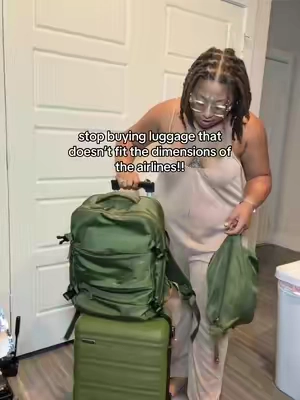 I use this so often it’s perfect!! #luggage #luggageset #carryon #personalbag #travel 