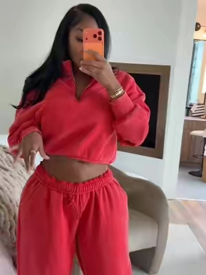 she’s BACK rested lounge wide leg sweatpants and pullover sweatshirt from fashion nova BACK INSTOCK!! #fashionnova #set #twopieceset #sweatsuit 