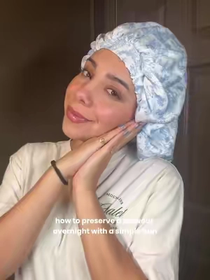 The secret to making your blowout last longer✨ How long does your blowout usually last? 👀💗 #blowout #hairtips #beautyroutine #kitsch @Priscila Alcala 