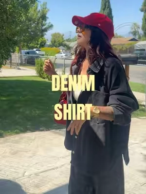 I’m telling you now… an oversized denim shirt is going to be on REPEAT this fall 🤌🏼🖤 Wear it open, buttoned up, layered over a tank or basically as a jacket. Such an easy throw-on-and-go piece. #TikTokShop #DenimShirt #FallFashion #FallOutfits #BackToSchool @EMMIOL Denim 