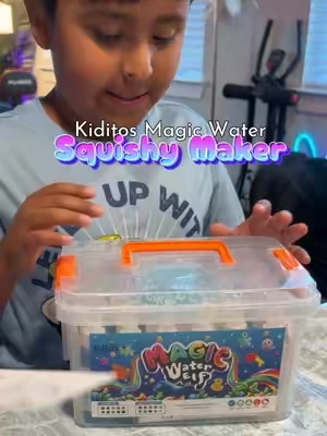 My boy spent over 2 hours making these!!! ☺️🥳🥳 Kiditos Magic Water Elf Toy Kit with Magic Gels & Molds!! ✨ Squishy Maker ✨ Sensory Crafty Toys for the kids! ♥️ #squishy #squishtok #sensory #toys 