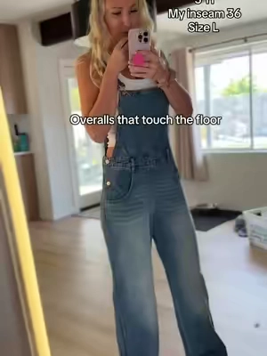 Only took 30 years to find a pair of overall this long!!! 😭 #overalls #tallfashion #tall #tallgirlfinds 