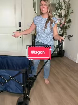 No more making three or four trips to carry everything... you just need one of these. Perfect for yard work, kids sports, and hauling heavy stuff #sportswagon #foldingwagon #yardwork 