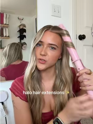 easiest way to have an instant glow up ✨ #hairextensions #halohair #halohairextensions #fullshinehair #hair 