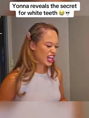 Yonna reveals the secret for white teeth…