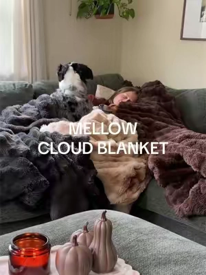 These taught me to never overpay for blankets again 🙂‍↔️👆🏻 #mellowsleep #fallblanket #footballsunday #cloudthrowblanket #mellowcloudthrowblanket 