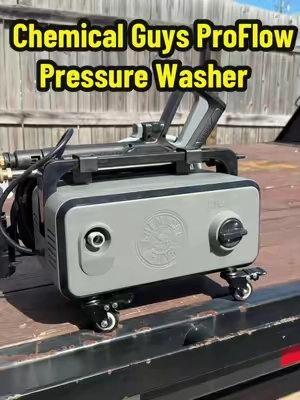 Finally upgraded to the Chemical Guys ProFlow Pressure Washer 💦 Plenty of power, easy to use, and perfect for keeping the truck clean #ChemicalGuys #ProFlow #PressureWasher #CarDetailing #TruckDetailing