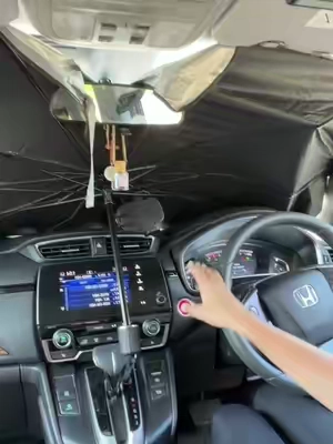 The temperature difference using a car shade versus not using it is crazy 