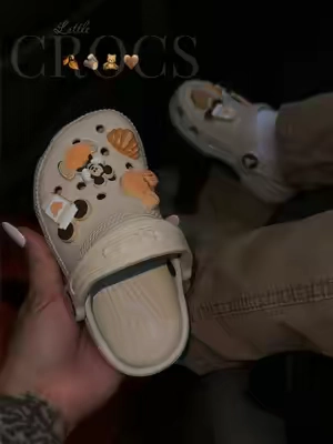 Little @Crocs for fall 🍂 #crocs #kidscrocs #toddlercrocs #fallshoes #toddlershoes 