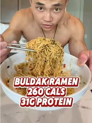 Protein BULDAK Noodles #buldaknoodles #proteinramen 260 cals 31g protein @Healspot Food