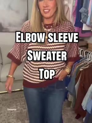 Elbow sleeve chunky knit sweater! @Imily Bela US #sweater #worktops #casualoutfits 