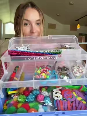 Crafts for days in here 😆👏🏻 #craftbox #toddlercrafts #craftbox #toddlermom 
