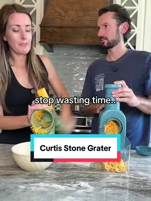 Because time and space is limited, this makes grating cheese and vegetables so much easier! #cheesegrater #cheeseslicer #grater #slicer #KitchenHacks 