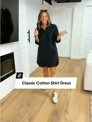 100% cotton. Such a staple dress! I’m 5’2” 127 in a Small #shirtdress #dresswithpockets #cottondress #modestfashion #dress @CHOUYATOU 
