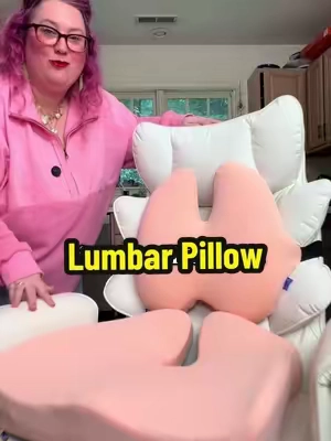 This pillow is so supportive! Cushion Lab Back Relief Lumbar Pillow 🌟 #lumbarsupport #lumbarpillow  #supportpillow #backpainrelief #backsupport 