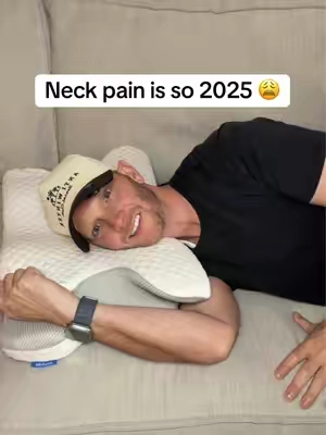 The cervical pillow is great for any side sleeper with neck pain. #neckpain #pillow 
