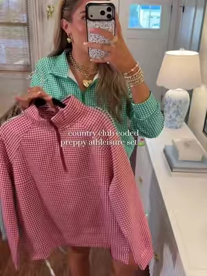 SO boujee on a budget😍🏸 so classy and perfect as we transition into fall! Love that it makes you look so put together yet it's so comfy!💛 #affordablefashion #boujeeonabudget #preppyaesthetic #countryclub #grandmillenial 