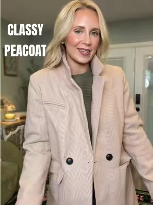 Height: 5’2 | Weight: 127lbs | Wearing: small #peacoat #coats #wintercoat #falloutfitinspo #timelessfashion 