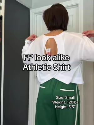 So freaking cute🤍 #fplookalike #lookalike #shirt #athleticshirt 