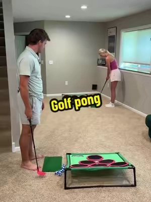 There is no way I lost! #golfpong #golfgame 