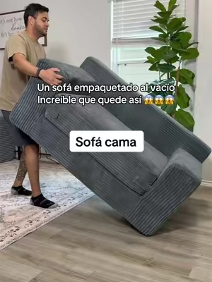 Convertible Sofa Bed 🛋️✨ Nunca imaginé que un sofá cama pudiera llegar en una caja… y terminar siendo tan cómodo. Perfecto para visitas sin gastar una fortuna. #tiktokshopcreatorpicks #summerwins #tiktokshopblackfridaysale #bonelesscouch #sofacama 