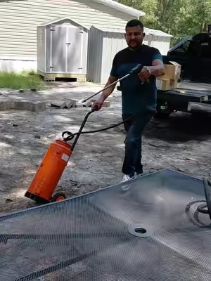 #【SummerFinds】VEVOR Industrial Concrete Sprayer with Wheeled Cart, 3.5 Gallon Stainless Steel Sprayer, Heavy Duty Tri-Poxy Pump Sprayers, 20.5"Wand, 48" & 120"Hoses, 2 Brass Nozzles for Construction, Lawn & Garden