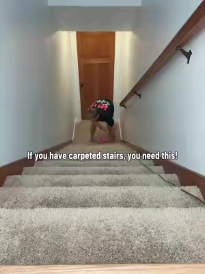I used to dread vacuuming my stairs. #mattressvacuum #vacuum #CleanTok #tiktokbacktoschool #vacuumcleaner 