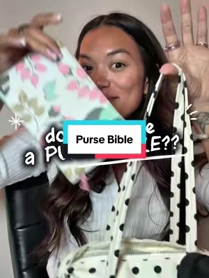 Now I can reach for my Bible wherever I am at!  #pursebible #minibible #studytheword #compactbible #TiktokBackToSchool 
