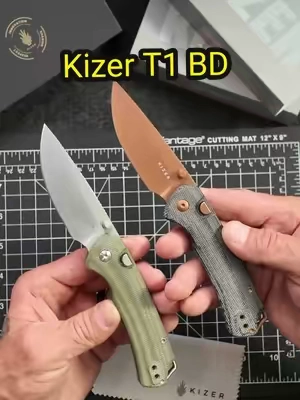 The Kizer T1 BD is one of those knives that just feels right in hand. Smooth button liner lock, Nitro-V blade steel, and a lightweight build make it an easy everyday carry. #Kizer #KizerT1BD #EDC #PocketKnife #KnifeCommunity 