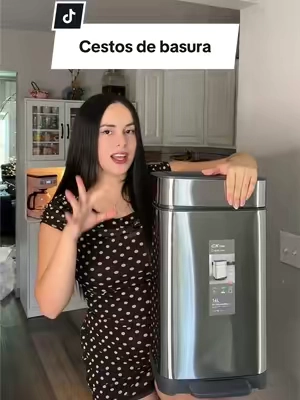 #stainlesssteeltrashcan #trashcan #cestodebasura #kitchentrashcan #cestosmultiuso 