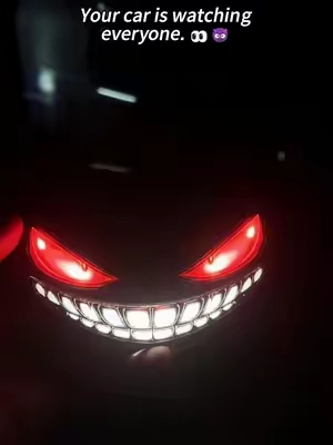 Solar energy supplies the devil’s eye. #car #carled #led #atmospherelamp #carconversion 