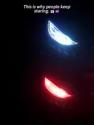 Car devil’s eye decorative lamp. #car #carled #led #atmospherelamp #carconversion 