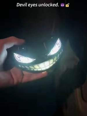 Car devil’s eye decorative lamp. #car #carled #led #atmospherelamp #carconversion 