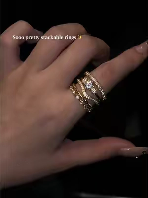 #jewelry #rings #stackable #blingbling #elegance 