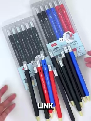 FINALLY: Black Erasable Pens! Full stock is live #iigen#TikTokshopbacktoschool#rubicerasablepen #erasablepen#planner 