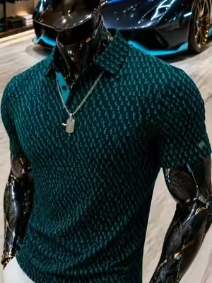 ZITY Men's Golf Polo Shirt - Short Sleeve, Smooth Stretch Sunny Fabric, Moisture Wicking Performance, Print Patterns, Casual Collared Menswear Top, Day, Outdoor#tiktokshopmemorialday #DealsforYouDays #spotlightfinds #mensfashion #sohochic 